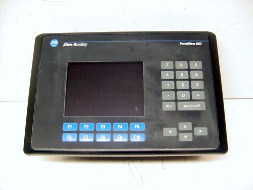 2012 allen bradley 2711-b6c20 ser c frn 4.48 panelview 600 clean touchscreen for sale