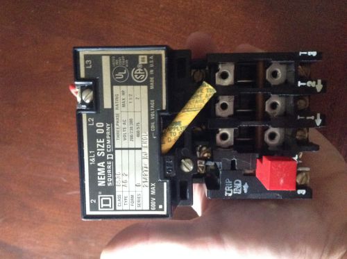 Square d  8536  ac magnetic contactor and starter type a, series c ag2 for sale