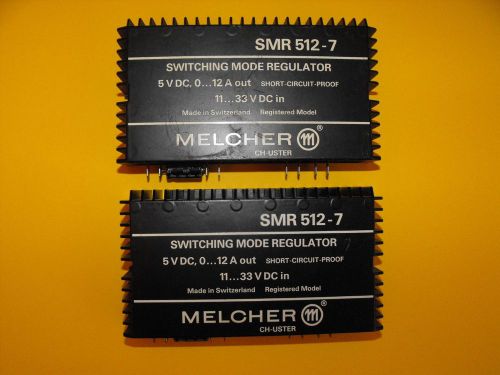 Melcher psr 512-7 positive switching regulator for sale