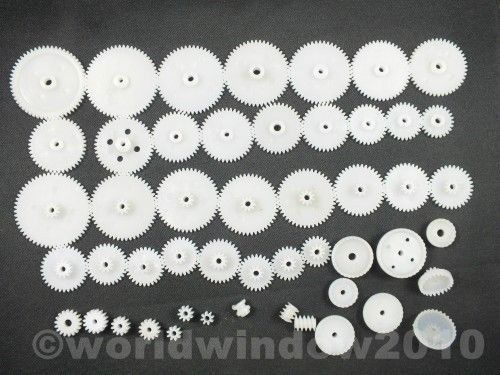 New 50 styles plastic gears all the module 0.5 robot parts for diy necessary for sale