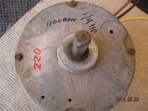Electric motor 1/4 hp 230-v. 1-ph, 1100 rpm, 1.4 amps. 1/2&#034; shaft for sale