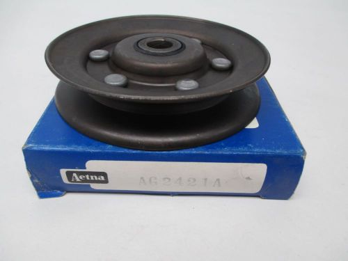 New aetna ag2421a idler v-belt 1groove 1/2in bore pulley d319857 for sale