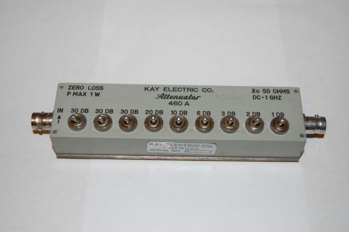 KAY  COAXIAL VARIABLE ATTENUATOR 460 A , 1 W , 50 OHM , DC 1 GHz