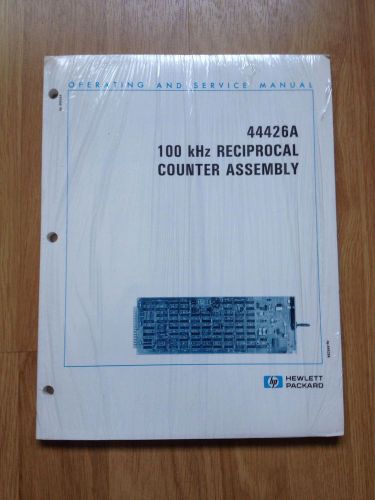 Operating and service manual: HP 44426A RECIPROCAL COUNTER ASSEMBLY 100 kHz