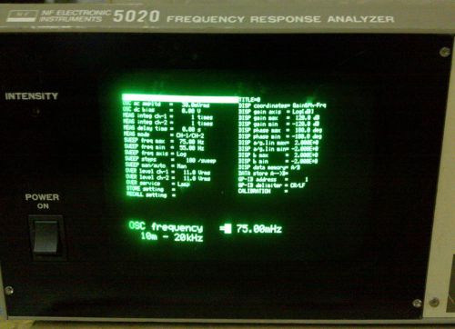 Nf electronics 5020 frequency response analyzer for sale