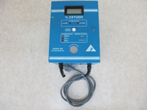 Delta f oxygen monitor series 500 model 500-1-w-1-l-1 w/power cord for sale