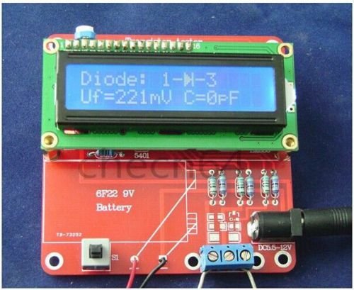 DIY Kit Capacitance ESR Inductance Resistor LC Meter Tester NPN PNP Mosfet M168