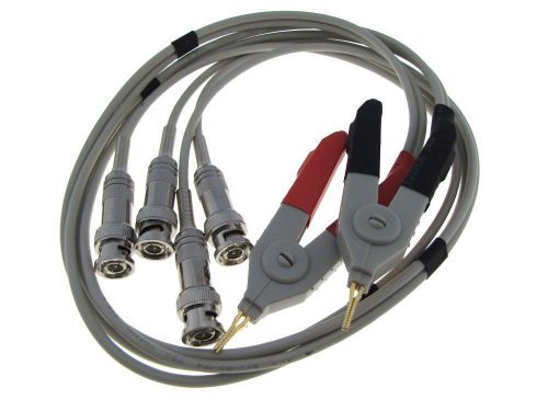 HQ LCR Meter Cable w/ 4 BNC Connectors kelvin clip SMD