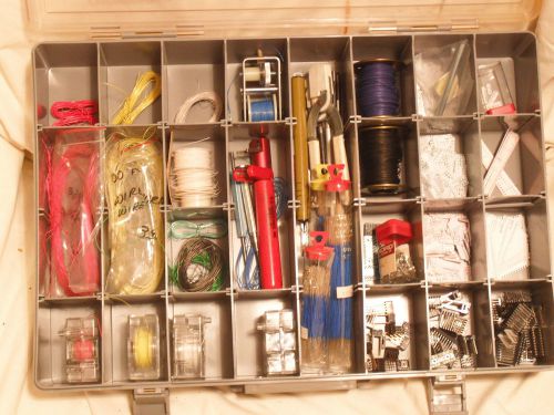 Wire Wrap Box, assorted wire and hand tools