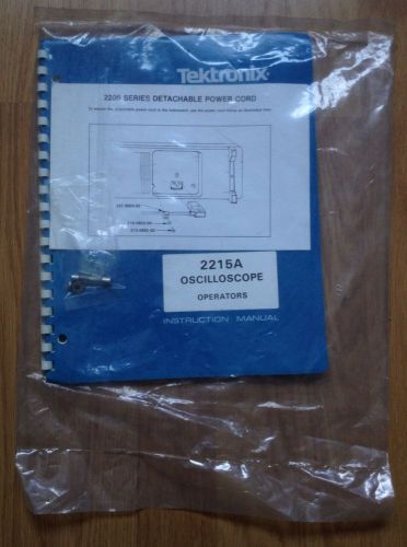 Tektronix 2215A Oscilloscope Operators Instruction Manual + Magazine Tek