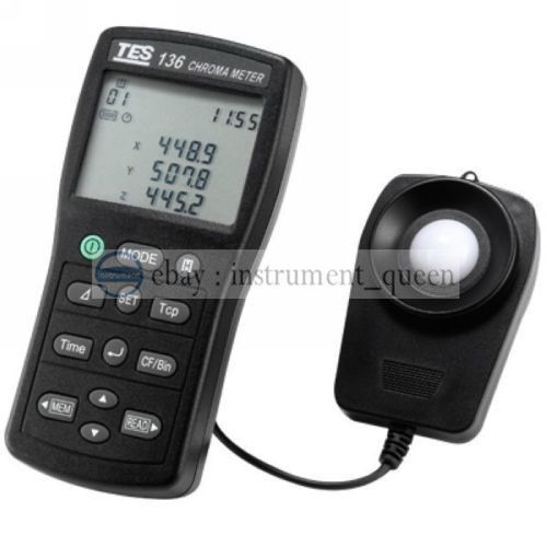Brand new tes-136 chroma meter tester triple display 4-digit lcd reading for sale