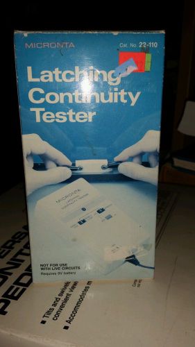 Micronta Latching Continuity Tester Brand New in Box NOS RadioShack