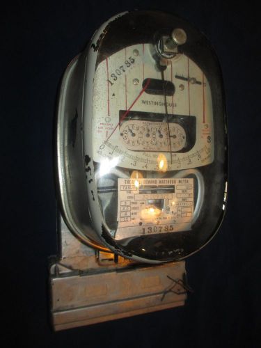 Vintage westinghouse type cah-8 thermal demand watthour meter for sale