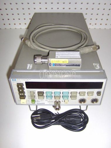 HP/Agilent 438A Power Meter / 11730A Cable / 8481A Sensor / Manuals