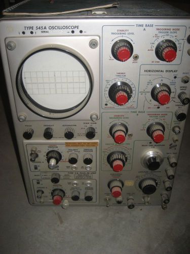 Vintage WORKING Tektronix 545A Oscilloscope with Type CA Plug in Unit, Manuals