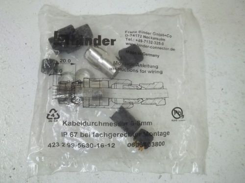 BINDER 423299-5630-16-12 CONNECTOR *NEW IN A FACTORY BAG*