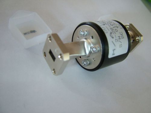 WR28 WAVEGUIDE ISOLATOR 28db ISOLATION MA/COM 2-28-250 26.5GHz - 40GHz