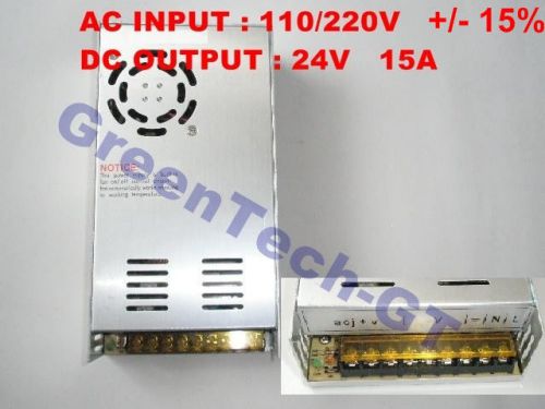Transformer Regulated Switching Power Supply DC 24V 15A Power Supplies