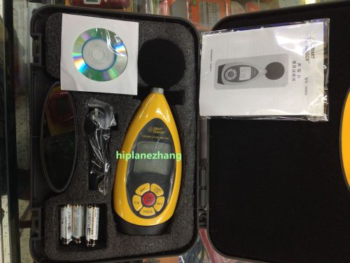 Handheld digital noise sound level meter tester 30-130db store 10k readings usb for sale
