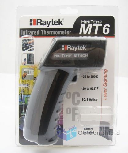 Raytek mt6 infrared mini temp laser thermometer ir gun (-30 to 500 °c) brand new for sale