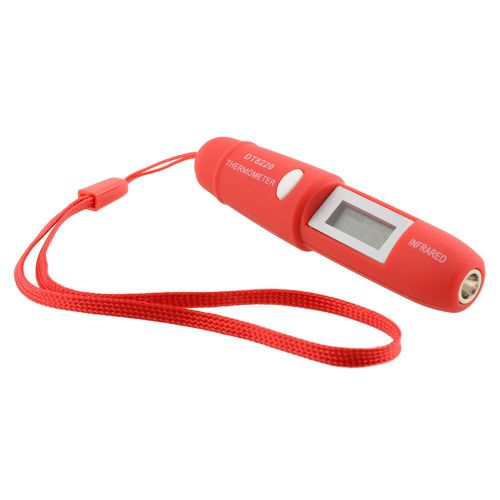 Red Mini Pen Type Infrared Sensing Thermometer Laser Point Gauge Meter