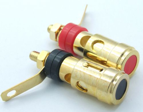 2PCS Crimp cables BINDING POST to Banana Plug Screw Cable DIY Testers Test Probe