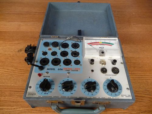 B&amp;K Model 606 Dyna-Jet Tube Tester; Comes with owners manual and tube chart.