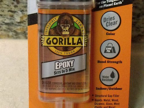 GORILLA 2 Part EPOXY - Sets in 5 Minutes, Bonds Almost Anything