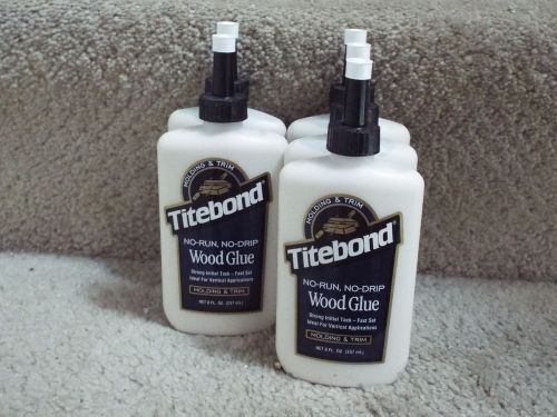 New 5 titebond no-run no-drip wood glue for  molding &amp; trim 8 oz 237 ml for sale