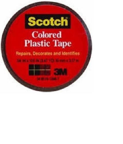 3M Scotch 3/4&#034; x 125&#034;, Brown Colored Plastic Tape 190BRN