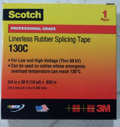 3M Scotch 130C Rubber Splicing Tape 3/4 in X 30ft
