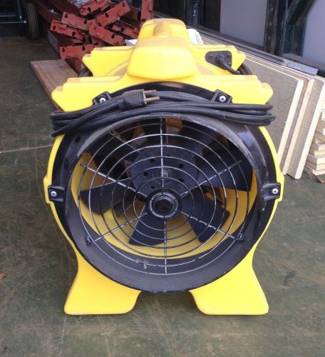 Driez airmover vortex axial 1.0 hp drying fan - yellow for sale