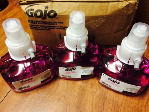 Gojo Antibacterial Plum Foam Handsoap Refils 1 Case Of 3, 23.6 Oz Bottles