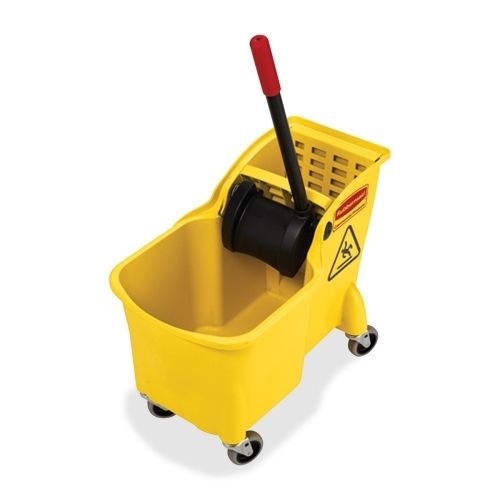 Rubbermaid mop bucket combination - 7.75 gal -32.3&#034;x22.6&#034;x13.3&#034; - yellow for sale