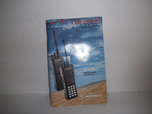 Motorola ht-1000 user guide operating manual *original hard copy* for sale