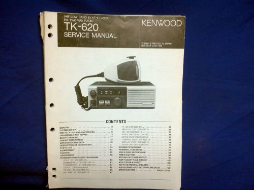 Kenwood TK-620 Service manuals B51-3649-00 &amp; B51-8000-00