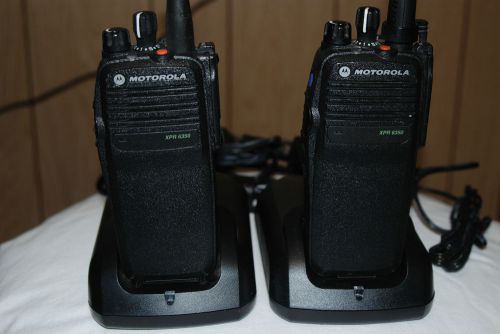 Motorola xpr 6350 portables lot of 2 units uhf for sale