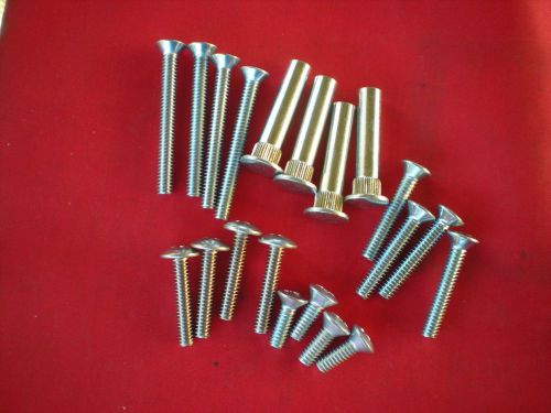 1/4 x20 sex bolts 1 5/8 long 626 chrome head- with 3/4-1 1/4 -2 1/8 [1 1/4 ss] for sale