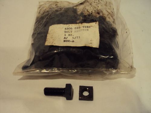 50 new old stock 1&#034; square head machine bolts w/ nuts #16 thread, 3/8&#034; dia. for sale