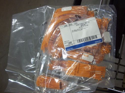 T&amp;b id ty-rap  cable tie 3-3/8&#034; long - orange with red strips - bag of qty.1000 for sale