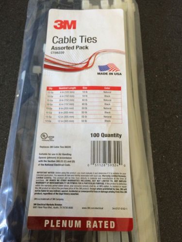 3m cable ties assorted pack (100pk) for sale