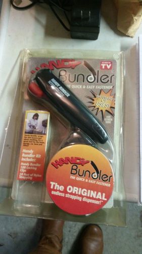 Handy bundler fastener cable strapping wrap gun kit w/ clips strapping as on tv for sale