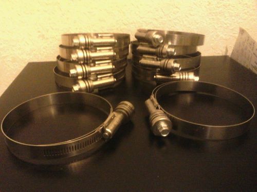 CONSTANT TENSION HOSE CLAMPS Ideal Flex Gear HD marine grade steel 4 3/4&#034; 20 lot