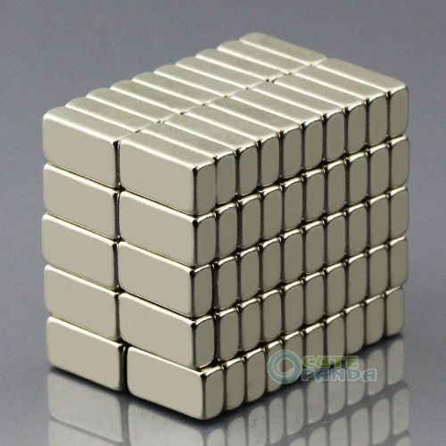 100pcs N50 Strong Mini Block Cuboid Magnet 10mm x 5mm x 3mm Rare Earth Neodymium