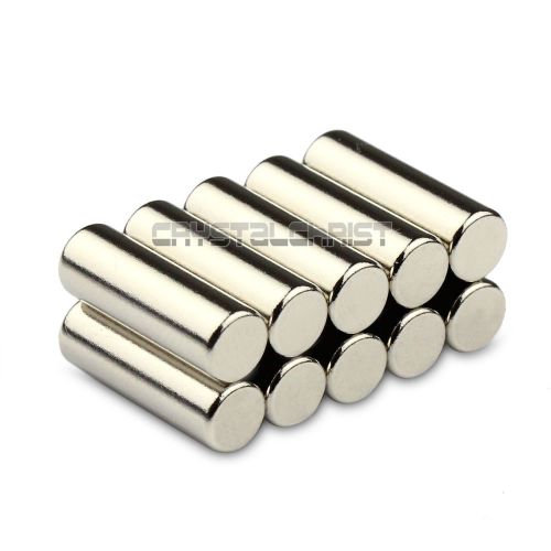 10pcs Super Strong Round Cylinder Magnet 5 x 15mm Disc Rare Earth Neodymium N50