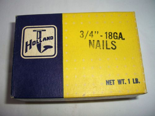 Vintage Holland 3/4&#034; - 18 GA., Nails, NOS in original box