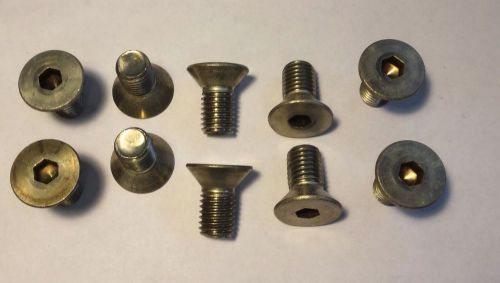 10 each 5/8&#034;-11 x 3/4&#034; stainless steel flat head socket bolt new. for sale