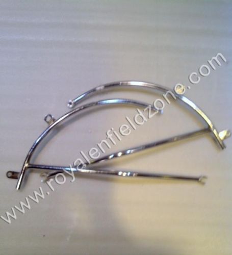 New royal enfield customised chrome plated rear mudguard carrier 500cc l/h&amp;r/hus for sale