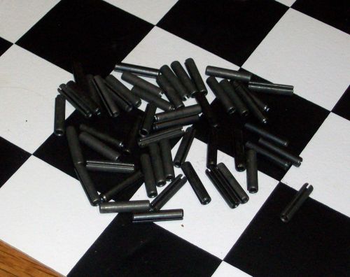 Roll-Tension Pin Lot, 50 pieces; 3/16&#034;dia x 7/8&#034; black,US,nos,split spring press