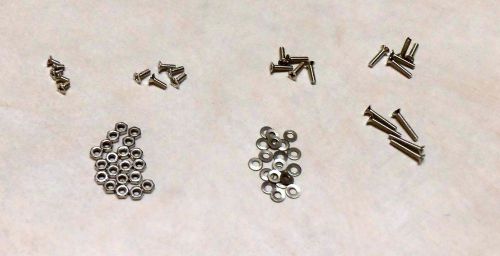 Usa shipping - 65 pc m2.5 4/6/8/10/12mm screws &amp; nuts set phillips flat head for sale